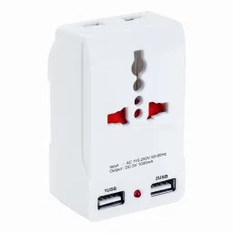 Zoomstore 2 WAY + 2 USB ADAPTER Universal Travel Adapter USB Adapter-34