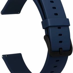 RStraps 22mm Blue Silicone 22 mm Silicone Watch Strap-image-97