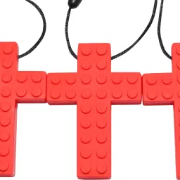 speechgears CROSS PENDANT RED Teether image 3