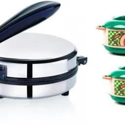 Roti Maker With 2 Casserole Combo Pack In Multicolor Roti and Khakra Maker-27