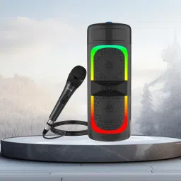 Clairbell Bluetooth (PORTABLE PARTY SPEAKER) With Karaoke Mic & RGB Lights, Bass SoundH239 40 W Bluetooth Party Speaker-image-51