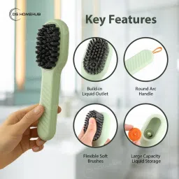 Jai Shree Balaji Refillable Cleaning Liquid Shoe Brush, Multipurpose Deep Cleaning Clothes Brush Brush-image-51