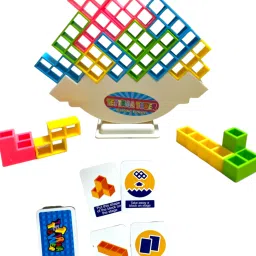 playkith Stacking & Balancing Blocks Tower game For Kids and Adults With 22 Game Cards image 4