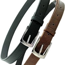 Women Casual, Formal, Party Brown, Black Artificial Leather Belt-image-5