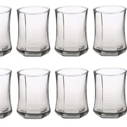 Bottle & 12 Glass Serving Lemon Set, Orange, Clear, Glass - A485 Jug Glass Set-image-62