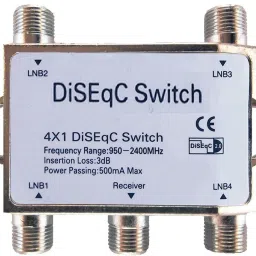 DiSEqC Switch SW 4008 DiSEqC 2.0 Switch 4 in 1 Satellite Dish Connection Switch Digital Voltage Tester-24
