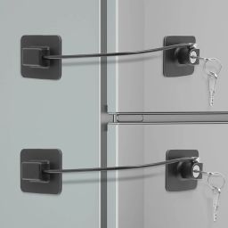 Pack 2 Baby Safety Lock with Keys for Fridge, Cabinet, Door Lock For Kids-picture-22