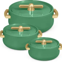 SELVEL Elegance Royal Casserole Set Pack of 3 Thermoware Casserole Set-image-1