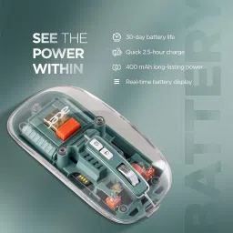 Acer Clearview Transparent Mouse with Triple-Mode Connectivity Wireless Ergonomic Optical Mouse with Bluetooth image 5