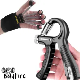 Counter Metal Finger Gripper Strengther With Counter Trainer Kit(Pack of2) Fitness Accessory Kit Kit-image-61