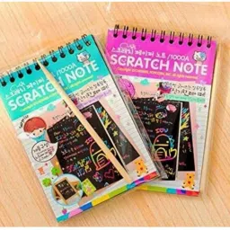 A5 Size Small Rainbow Scratch (10 Pages each) Paper Notes for Kids (Pack of 2)-picture-11