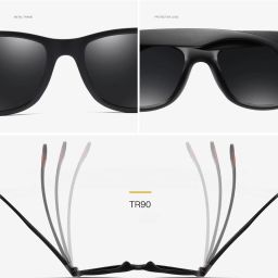 zienz Polarized, Mirrored Wrap-around Sunglasses (Free Size) image 5