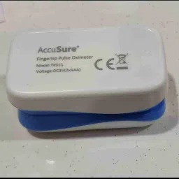 AccuSure Finger Tip Pulse Oximeter with LED Display and Auto Power Off Feature (Blue and White) Pulse Oximeter Pulse Oximeter image 2