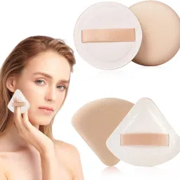 2pcs Makeup Sponge Beauty Blender Sponge Ultra Soft Triangle Round Powder Puff-picture-14