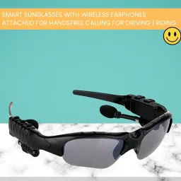 Frony Bluetooth Sunglasses With Wireless Earphones Attached & Stereo Sound FeatureE84-image-80