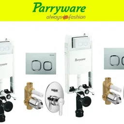 Half Frame Concealed Cistern, with divater body upper cleart set of 2 pic 210 Dual Flush Tank-18