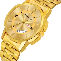 provogue Original Gold Plated Day and Date Functioning Analog Watch- For Men PRVG119 image 3