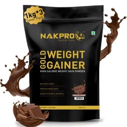 Gold Weight Gainer Protein Powder Supplement with Vitamin & Minerals Weight Gainers/Mass Gainers-image-55