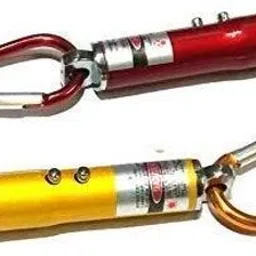 nawani 3 in 1 Laser LED Light Key Chain Combo Pack (Multicolour, 7/1.5 cm)-2