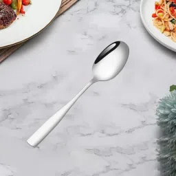 Silverware Table Spoons Set | 1-Pcs Flatware for Dinner, Party | Sterling Silver Stainless Steel Cutlery Set-image-95