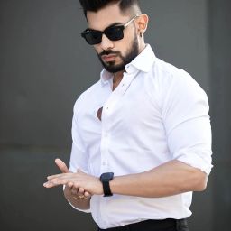 Men Regular Fit Solid Cut Away Collar Casual Shirt-image-90