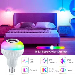 GUGGU DJ BOX LED Music Blub with RGB Light Changing In-build Bluetooth SpeakerFB135 12 W Bluetooth Home Audio Speaker image 4