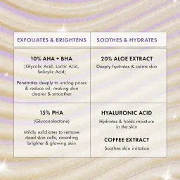 mcaffeine Super Glow Flash Facial 25% AHA+BHA+PHA Mask | Instant Brightening in 5 Mins image 3