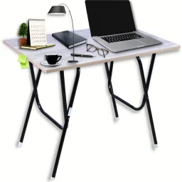 Smart Foldable Space Saver Laptop, Dining & Study Engineered Wood Office Table-17