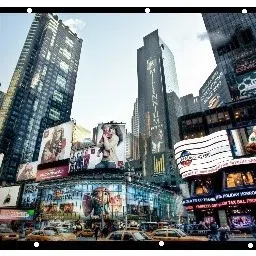 ZIOZY 86 Inch- 6Ft x 4Ft - Anti-Creased Foldable-Anti-Light 4:3 4K Eyelets Full HG Projector Screen (Width 175 cm x 132 cm Height)-42