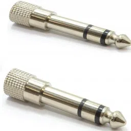 Tech-X Silver Pack 2 Stereo Headphone Adapter 6.35mm Stereo Phone Converter-image-38
