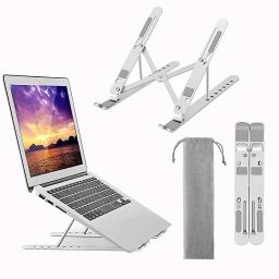 Tamworth ALUMINIUM LAPTOP STAND Floor -Desktop Laptop Stand_121 Aluminium Floor and Desk Stand Laptop Stand with Adjustable Height Compatible with Universal Laptops-image-12