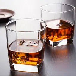 (Pack of 12) Crystal Clear Heavy Bottom Square Shaped Juice, Water and Whiskey Glasses for Mixed Drinking Glass Set 250ml Pack of (12 pcs.) Glass Set Whisky Glass-image-92