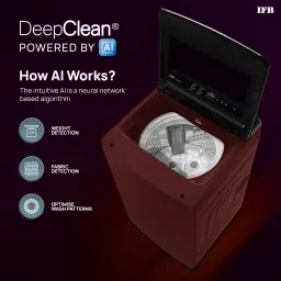 ifb 7 kg 5 Star with Deep Clean Technology, ActivMix, Powered by AI, with Aqua Energie, Soft Close Door, Fully Automatic Top Load Red image 3