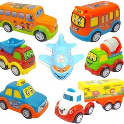 funblast Kids Pull Back Vehicles, Push and Go Crawli-picture-32