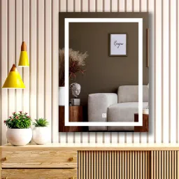 Rectanglr LED Wall Mount Smart Touch Sensor Bathroom Mirror 18*24 Inch Bathroom Mirror-picture-16