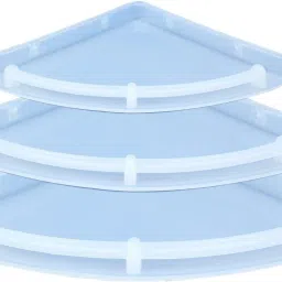Unbreakable Multipurpose Corner Set of 3/Plastic Wall Shelf Plastic Wall Shelf Plastic Wall Shelf-22