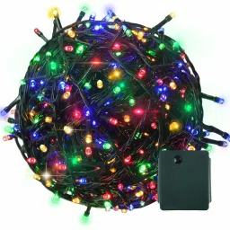 220 LEDs 9.91 m Multicolor Steady, Flickering Ball Rice Lights-25