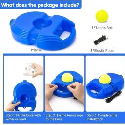 houseofcommon Self Tennis&Cricket Practice Ball with String,Tennis&Cricket Trainer ReboundBall Table Tennis Kit image 2