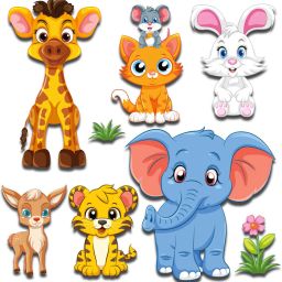 Fridge Magnet for Kids Fridge Magnet Pack of 8-image-33