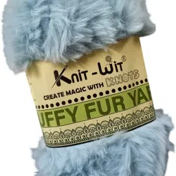 Crochet Soft Fluffy Fur Yarn for Knitting & Crochet 100 gm-19