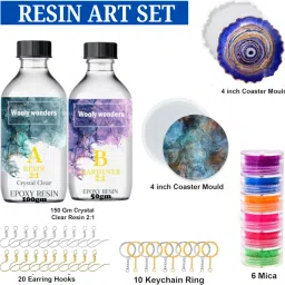Resin art kit for beginners moulds epoxy-image-42