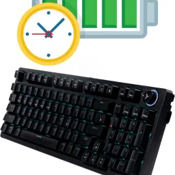 Verity Unifire 96 Bluetooth Handheld Multi-device Keyboard Compatible with Desktop, Laptop, Mac , with gaming mode ,stand support,multimedia_keys,Verity Unifire 96 image 5