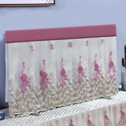 VirBhadra 43 INCH TV COVER LCD/LED TV MONITAR COVER for 43 inch LCD/LED Cover - RANI GOLD-image-25