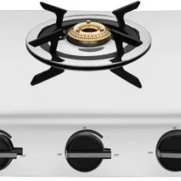 Preethi Stylo steel slim stainless steel 3 Burner Gas Stove, Manual Ignition Stainless Steel Manual Gas Stove-image-75