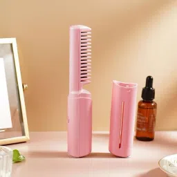Oblivion Cordless Mini Hair Straightener Brush – USB Rechargeable, 3 Heat Settings Hair Straightener Brush-image-6