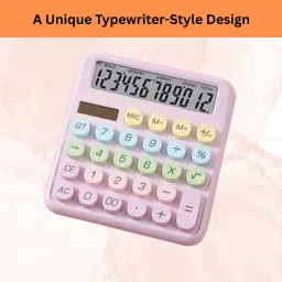 Desktop Calculator, 12-Digit Large LCD and Large Buttons for Office, Homes U331 Basic Calculator-18