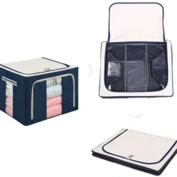 E Solutions WARDROBE ORGANISER/STORAGE-158 (44LITERS) Poly-canvas Laundry Bag-picture-14