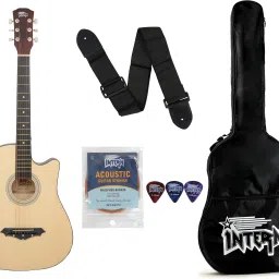 INT-38C-NT Acoustic Guitar Linden Wood Rosewood Right Hand Orientation-21
