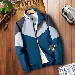 Men Colorblock Casual Jacket-image-47