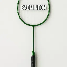 BADMINTION RACKET Green, White, Black Strung Badminton Racquet-image-53